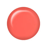 Swatch of ibd Just Gel Polish Serene Slumber, a bright coral-pink with a smooth, high-gloss finish.